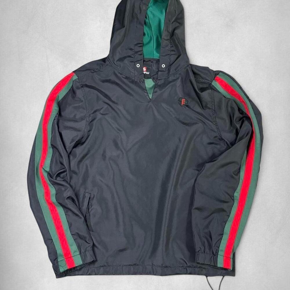 Medium | VINTAGE SOUTHPOLE WEB STRIPE WINDBREAKER